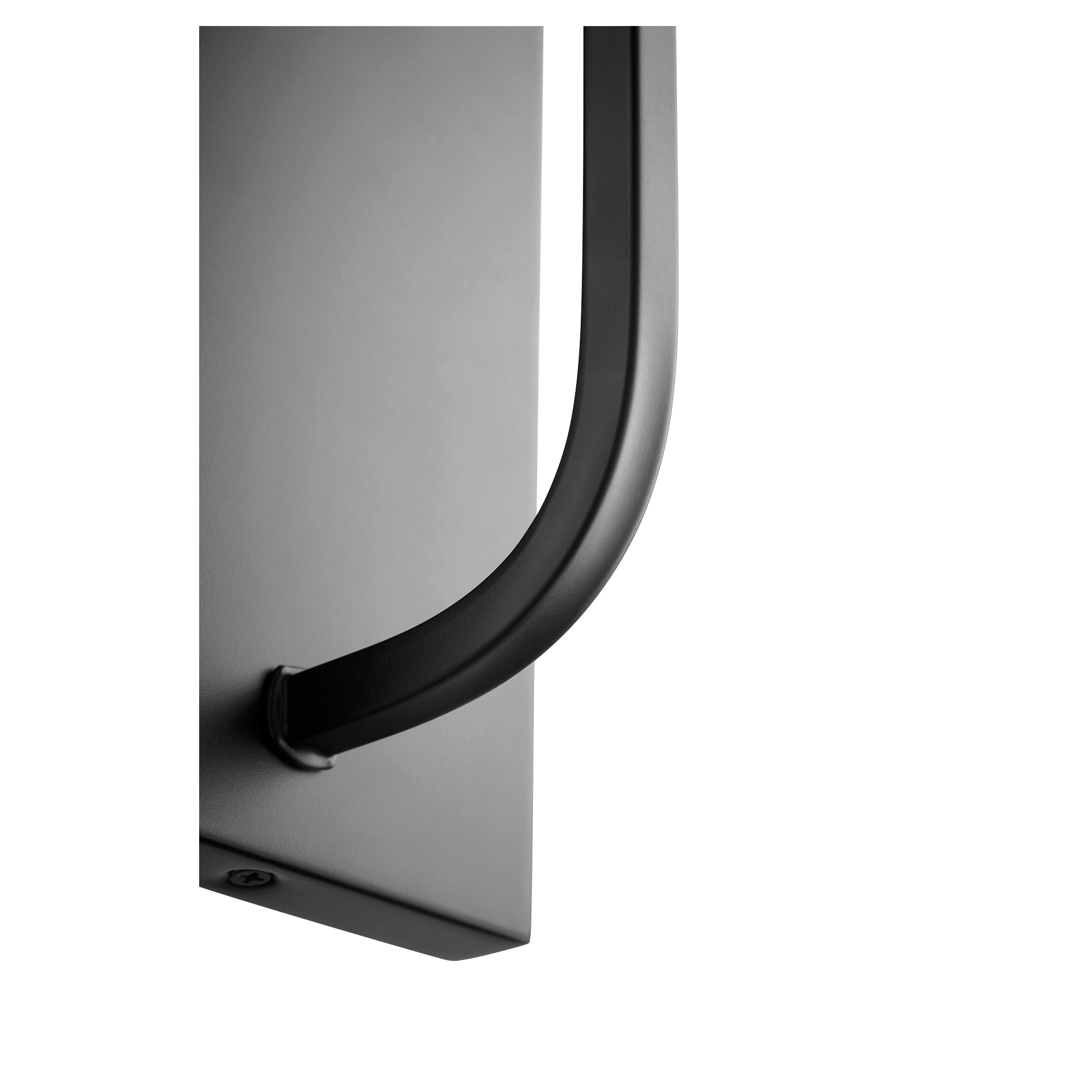 Quorum Ladin 501-1-69 Wall Mount - Textured Black W/ Clear Fluted Glass