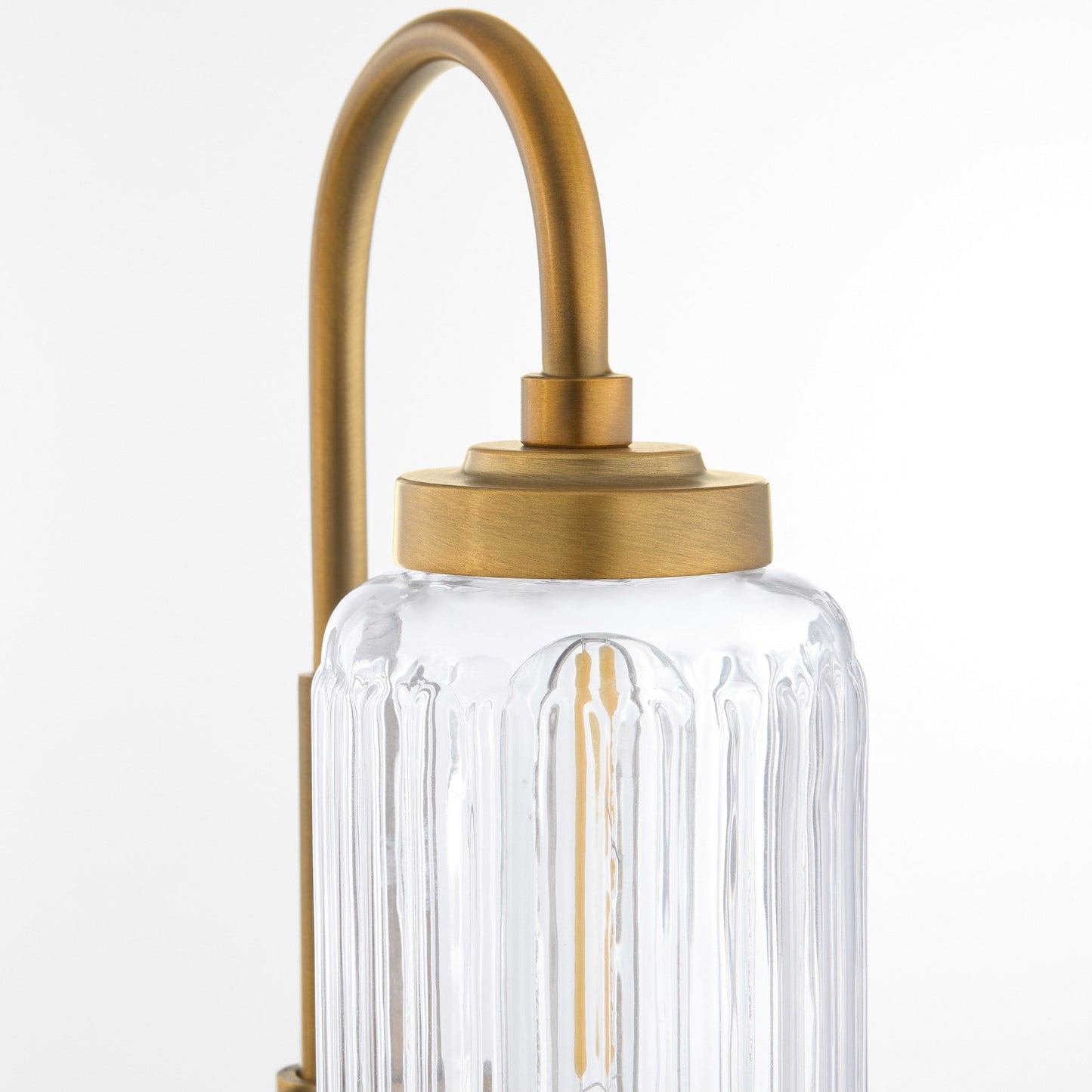 Quorum Whitmire 5015-2-47 Vanity Light Fixture, UL Damp Rated, Brushed Brass
