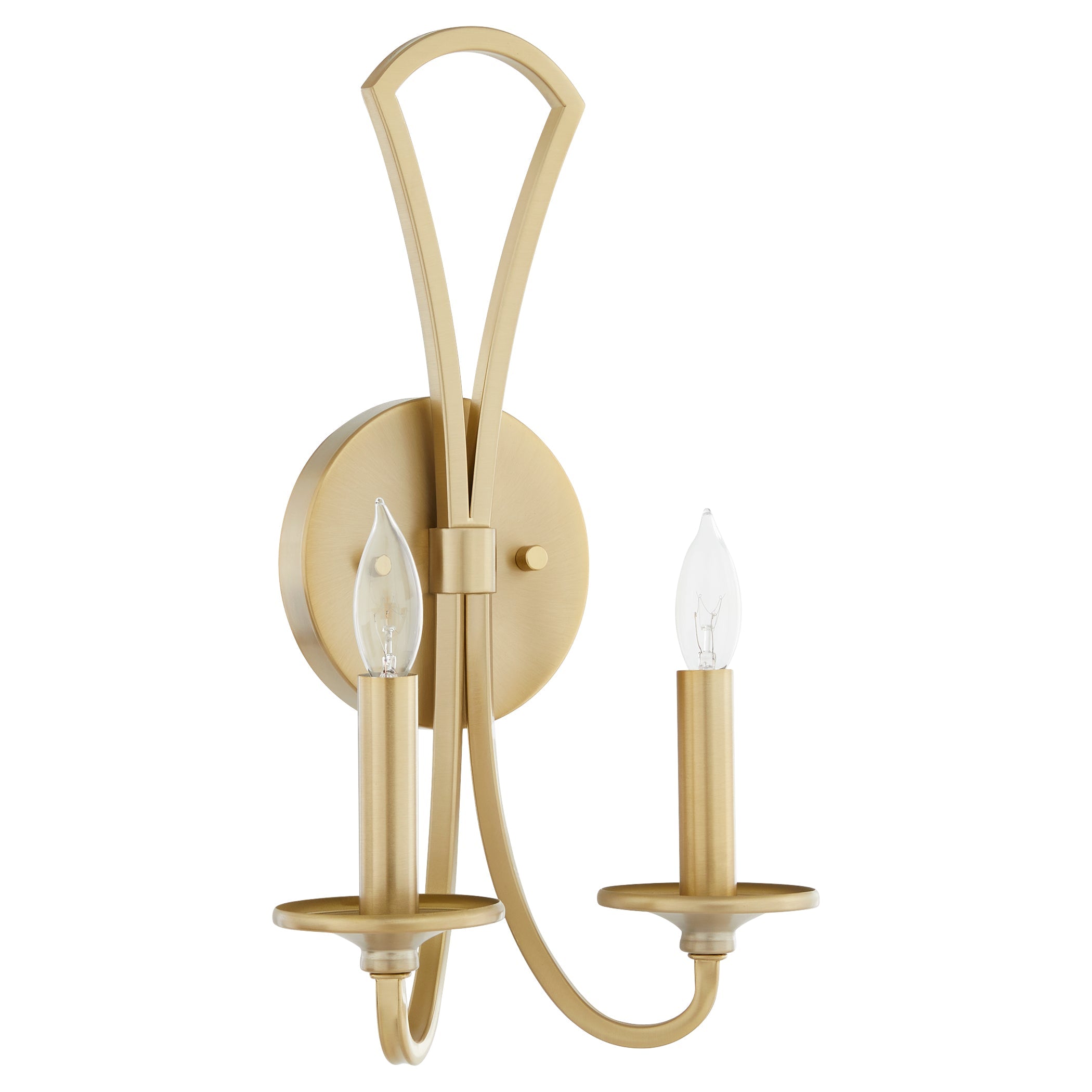 Quorum Maryse 5021-2-80 Wall Mount - Aged Brass