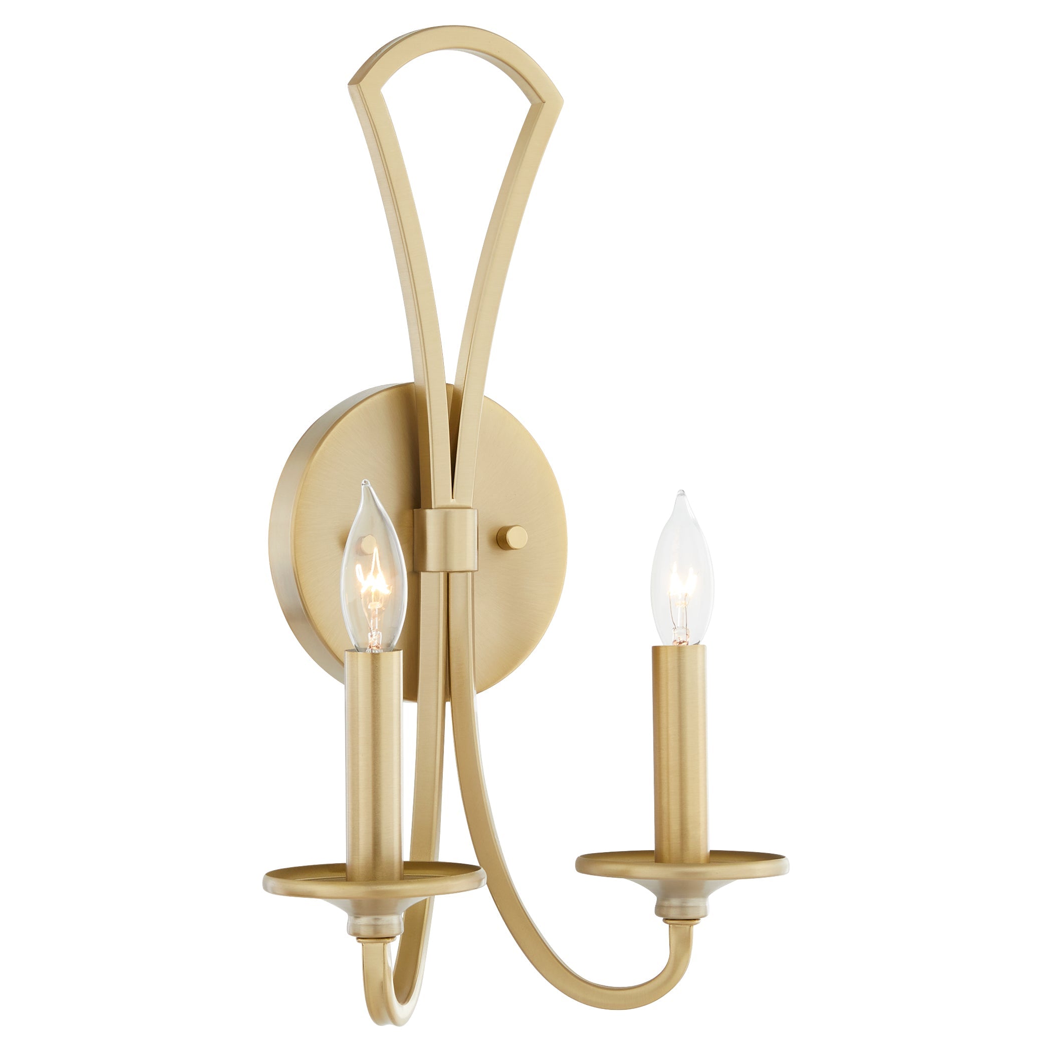 Quorum Maryse 5021-2-80 Wall Mount - Aged Brass