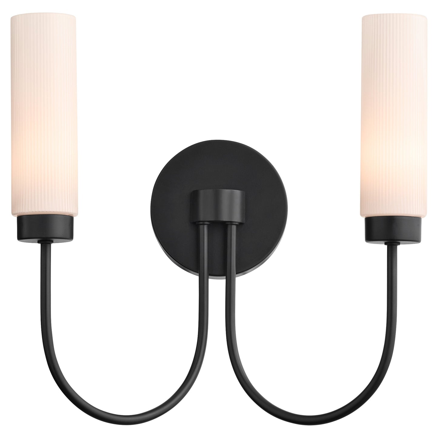Quorum Jerome 5024-2-59 Wall Mount, UL Damp Rated, Matte Black