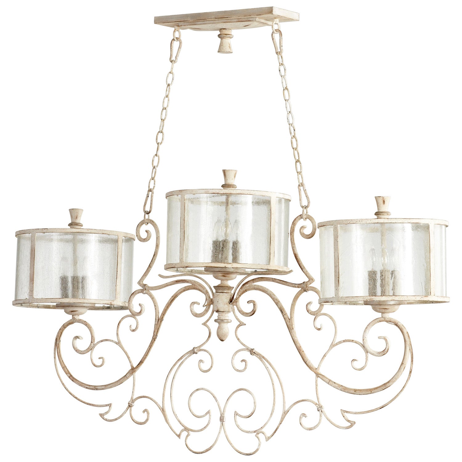 Cyan Design 05782 Florine Island 9-Light - Persian White And Mystic Silver