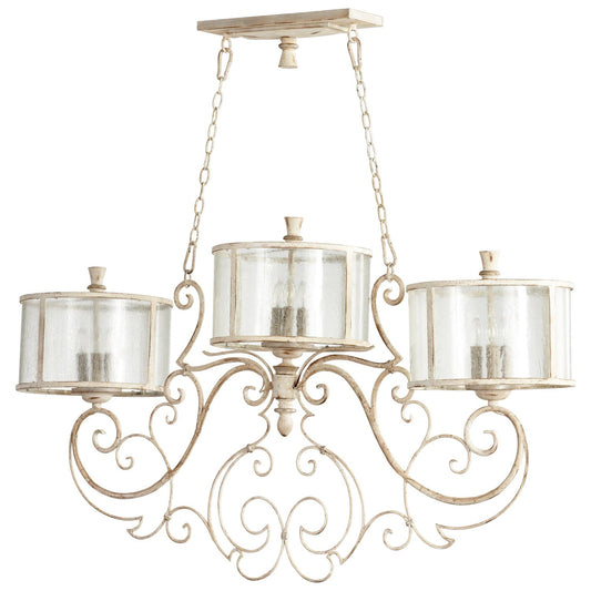 Cyan Design 05782 Florine Island 9-Light - Persian White And Mystic Silver