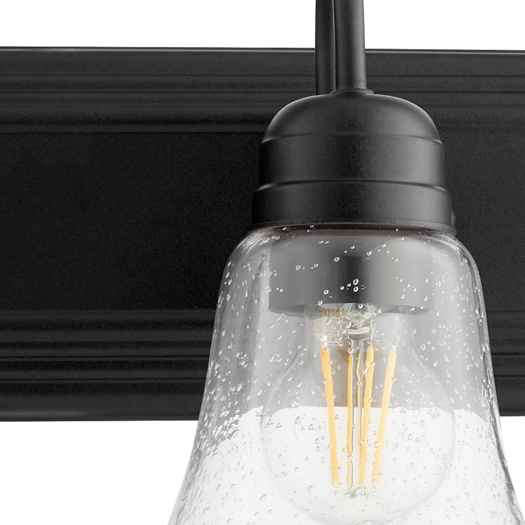 Quorum 5094-2-269 Vanity - Textured Black W/ Clear/seeded