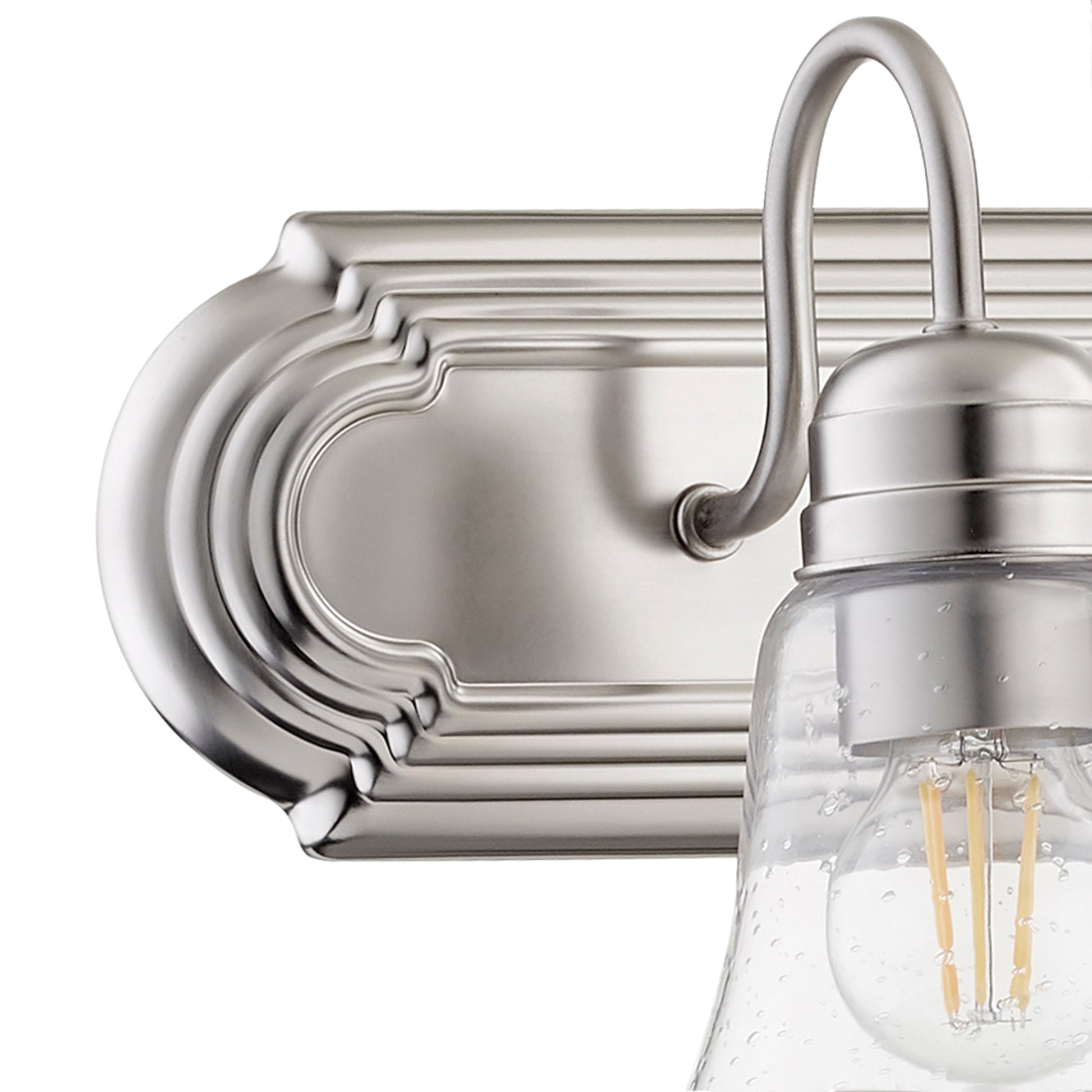 Quorum 5094-4-265 Vanity - Satin Nickel W/ Clear/seeded