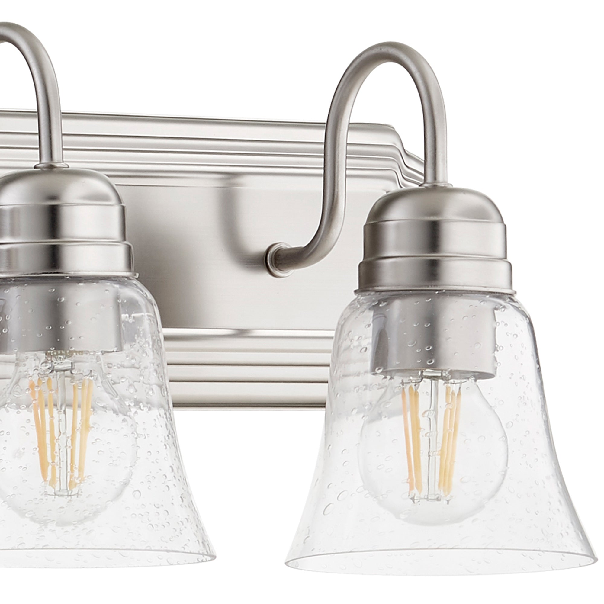 Quorum 5094-4-265 Vanity - Satin Nickel W/ Clear/seeded