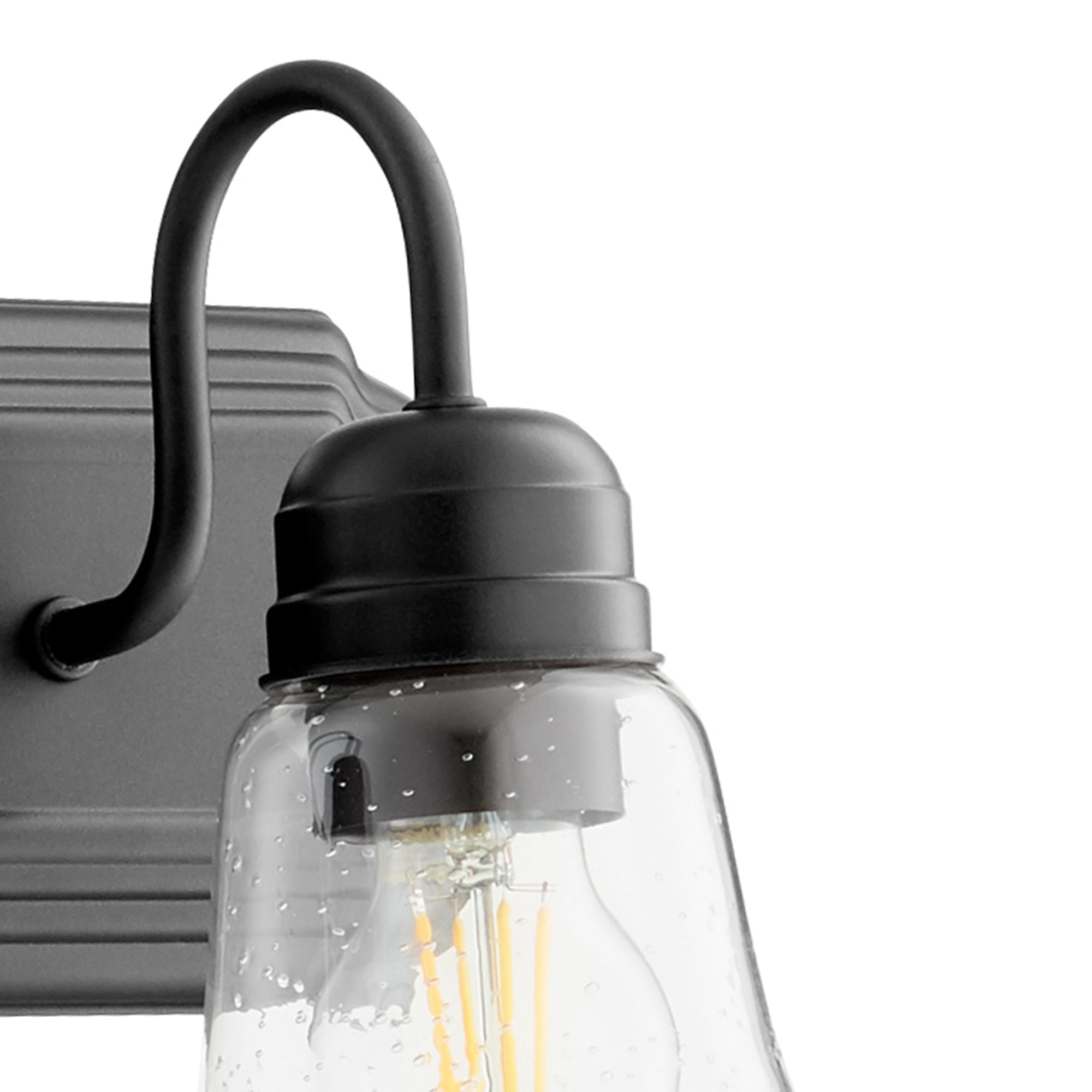 Quorum 5094-4-269 Vanity - Textured Black W/ Clear/seeded