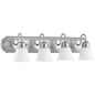 Quorum 5094-4-65 Vanity - Satin Nickel W/ Satin Opal