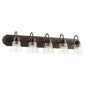 Quorum 5094-5-286 Vanity - Oiled Bronze W/ Clear/seeded