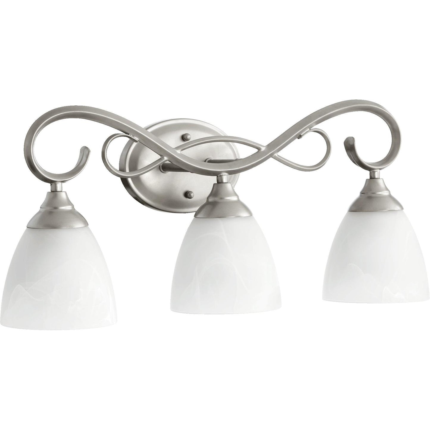 Quorum Powell 5108-3-64 Vanity - Classic Nickel