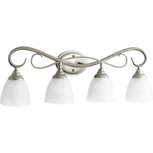 Quorum Powell 5108-4-64 Vanity - Classic Nickel