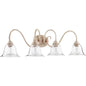 Quorum Spencer 5110-4-170 Vanity - Persian White W/ Clear/seeded