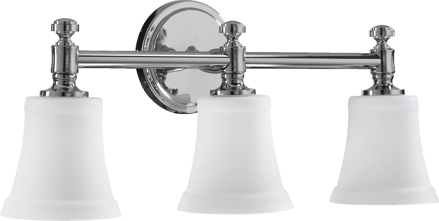 Oxygen Lighting 5122-3-14 Vanity Light Fixture, UL Damp Rated, Chrome