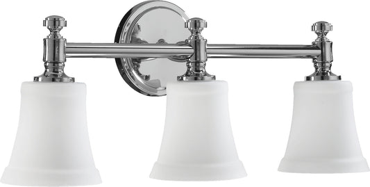 Oxygen Lighting 5122-3-14 Vanity Light Fixture, UL Damp Rated, Chrome