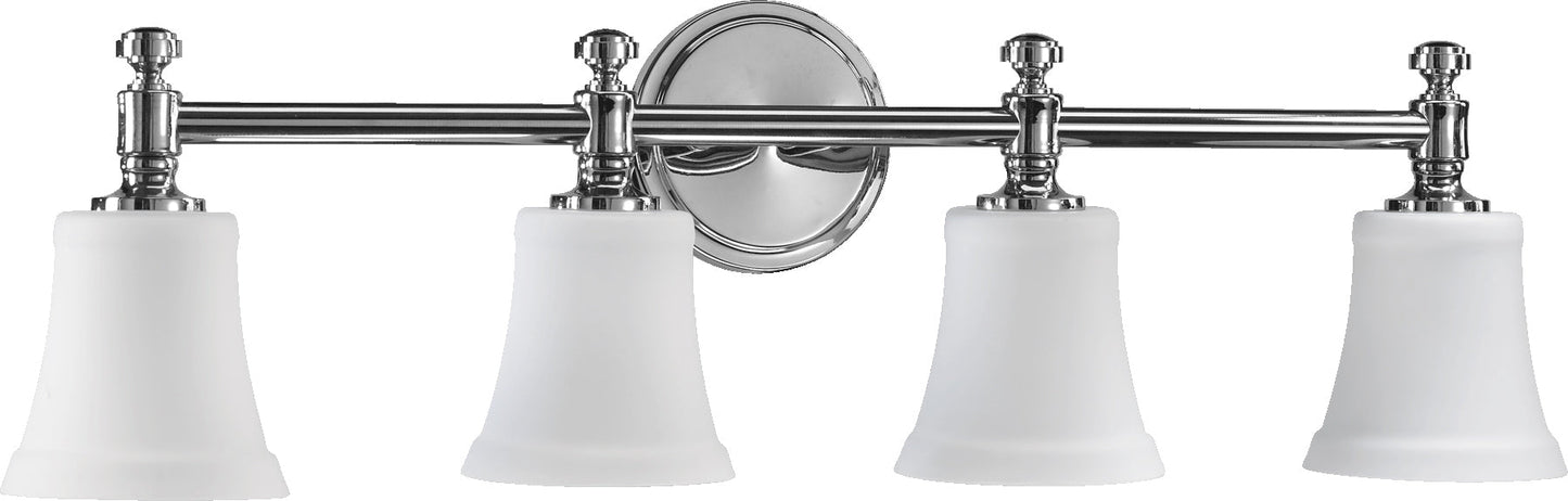 Oxygen Lighting 5122-4-14 Vanity Light Fixture, UL Damp Rated, Chrome