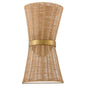 Quorum Fairview 5123-47 Sconce, UL Damp Rated, Brushed Brass
