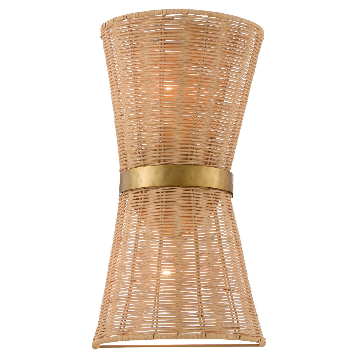 Quorum Fairview 5123-47 Sconce, UL Damp Rated, Brushed Brass