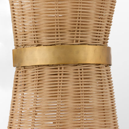 Quorum Fairview 5123-47 Sconce, UL Damp Rated, Brushed Brass