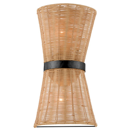 Quorum Fairview 5123-59 Sconce, UL Damp Rated, Matte Black