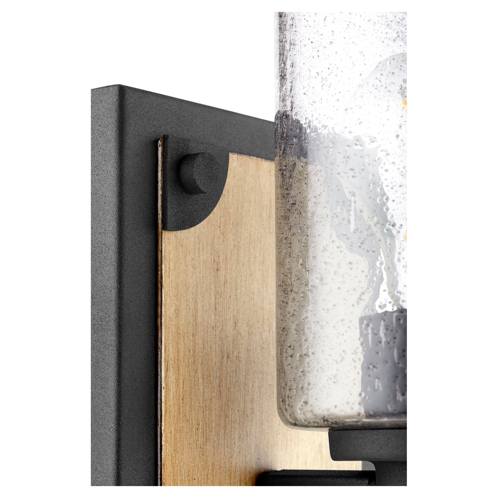 Quorum 5143-1-69 Wall Mount - Textured Black W/ Driftwood Finish