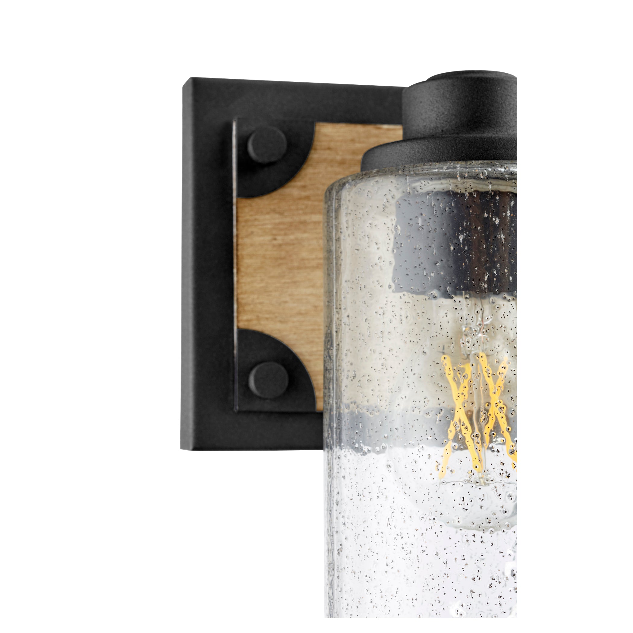 Quorum 5143-2-69 Vanity - Textured Black W/ Driftwood Finish