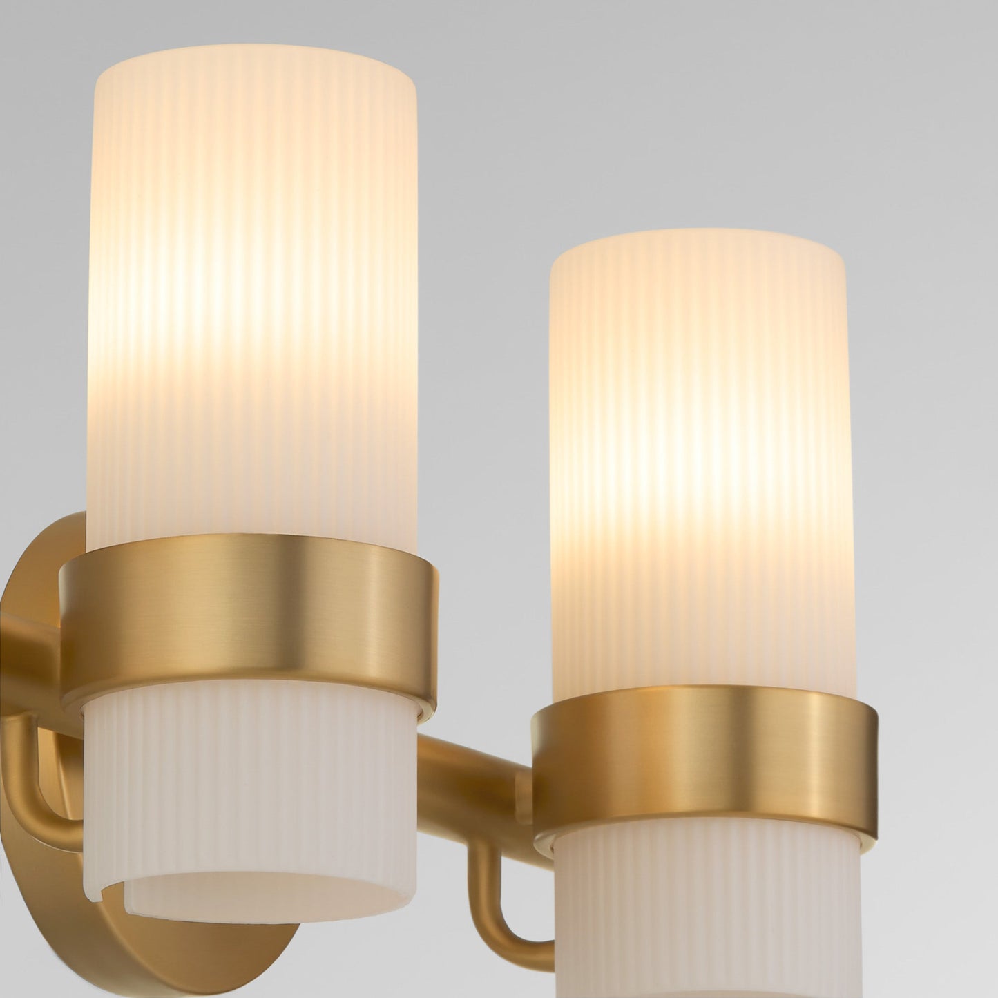 Oxygen Lighting Sojourn 5169-2-47 Vanity Light Fixture, UL Damp Rated, Brushed Brass