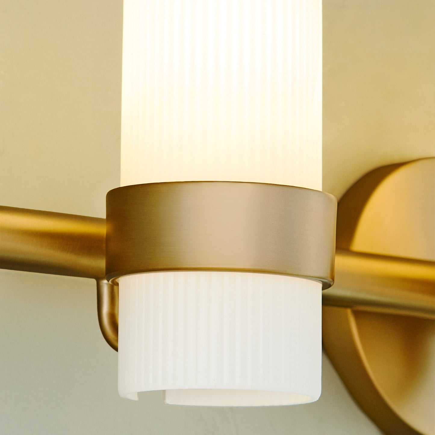 Quorum Sojourn 5169-4-47 Vanity Light Fixture, UL Damp Rated, Brushed Brass