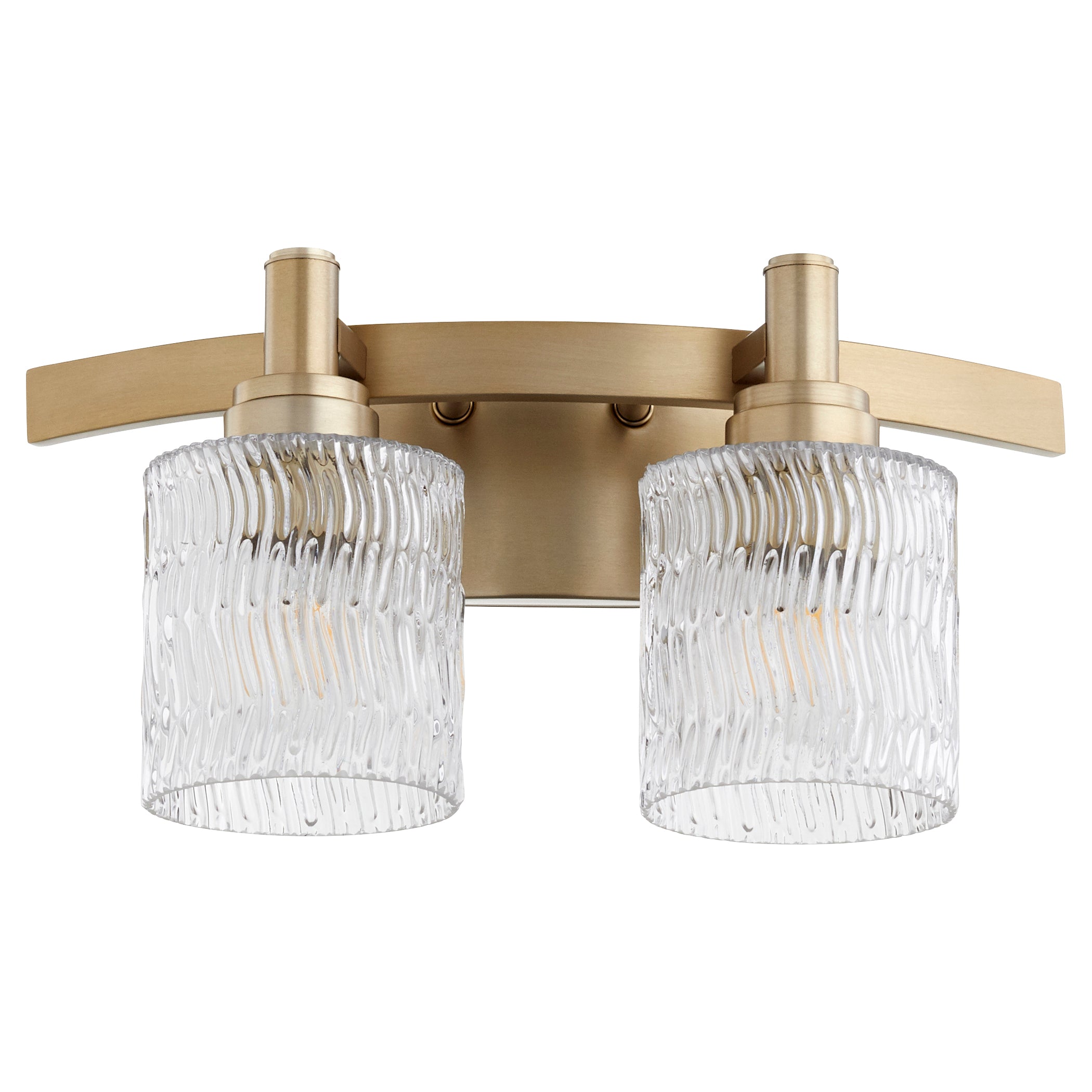 Quorum Stadium 5184-2-80 Vanity - Aged Brass