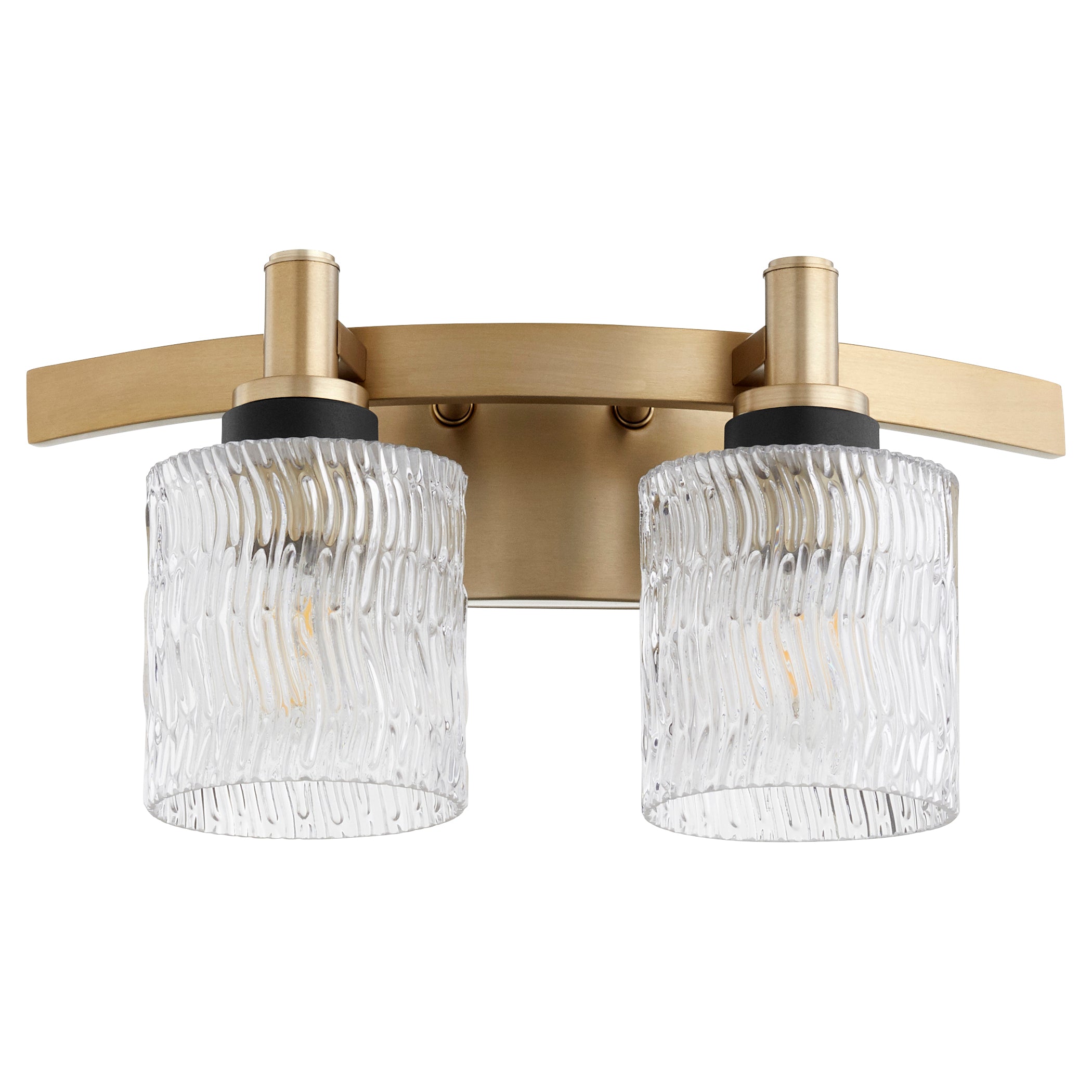 Quorum Stadium 5184-2-80 Vanity - Aged Brass