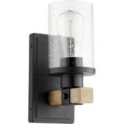 Quorum Alpine 5189-1-69 Wall Mount - Textured Black W/ Driftwood Finish