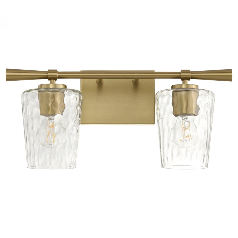 Quorum International GILLIS 5204-2-80 Bathroom Fixture Contemporary - Aged Brass