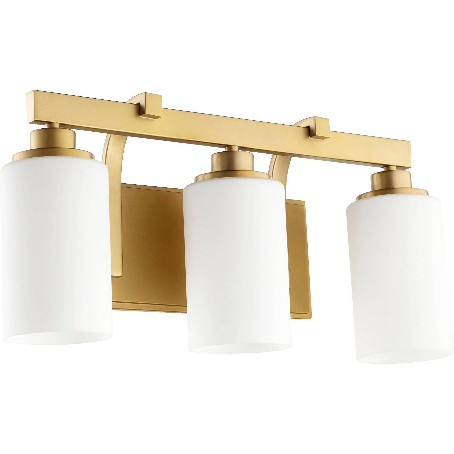 Quorum Lancaster 5207-3-80 Vanity - Aged Brass
