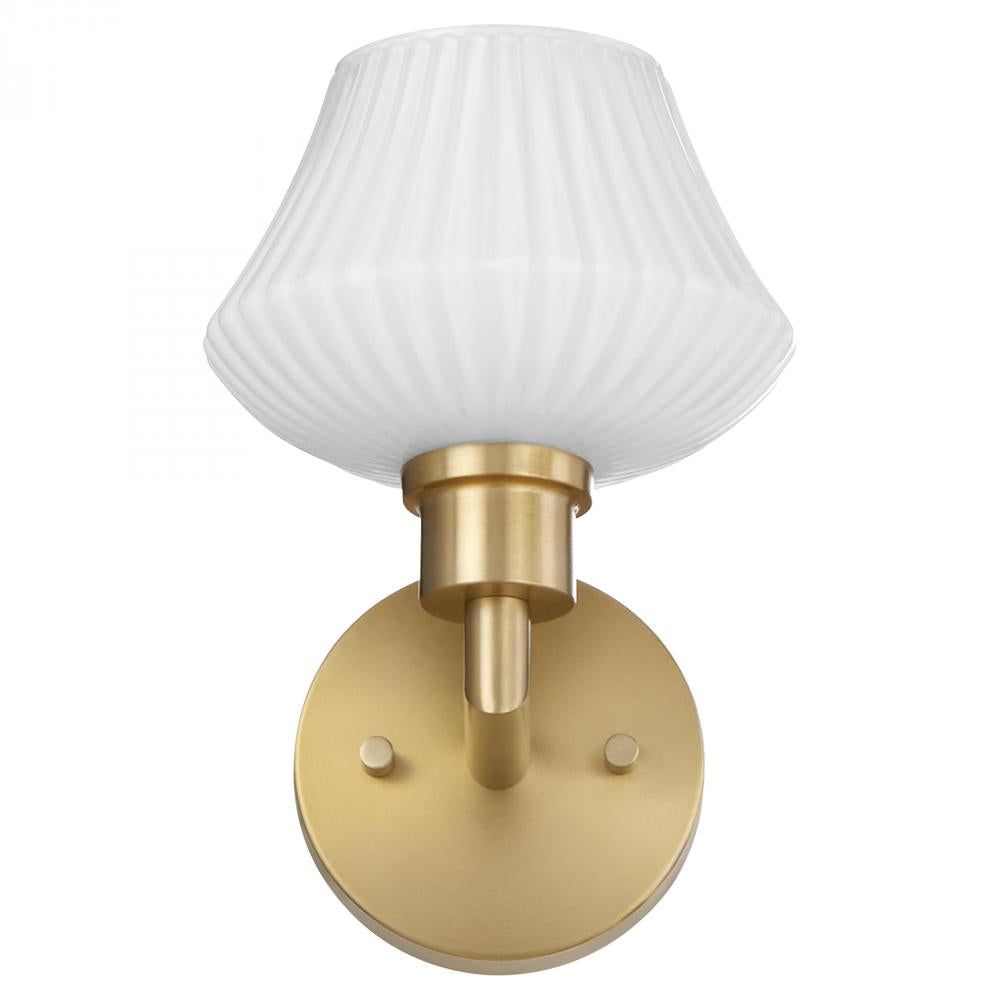 Quorum International BELLEVIEW 5221-1-80 Sconce Contemporary - Aged Brass