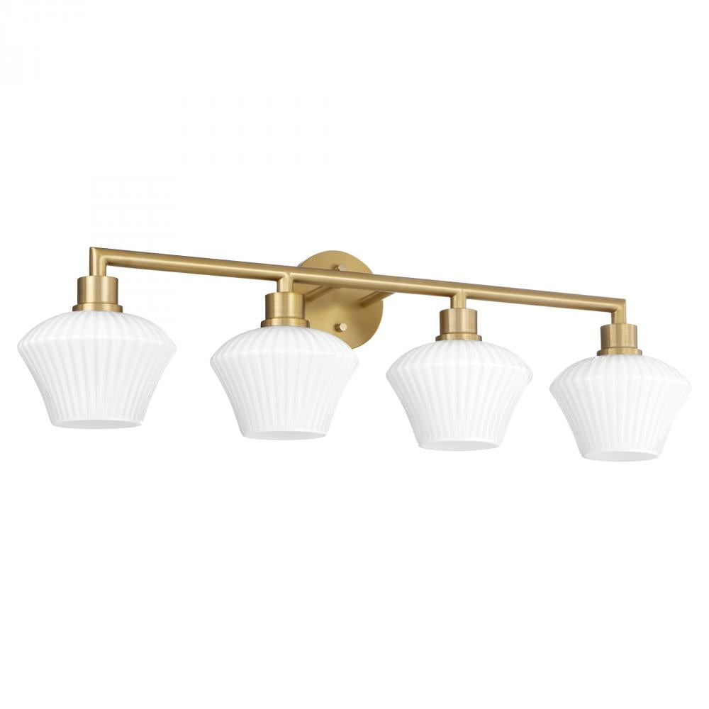 Quorum International BLISS 5221-4-80 Bathroom Fixture Contemporary - Aged Brass