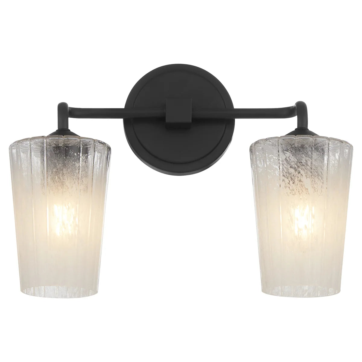 Quorum International PROVIDENCE 5238-2-59 2 Light Vanity Bathroom Fixture Transitional - Matte Black