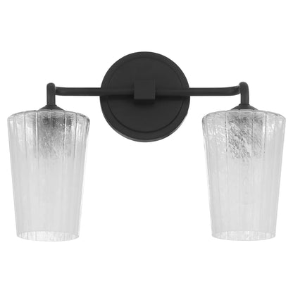 Quorum International PROVIDENCE 5238-2-59 2 Light Vanity Bathroom Fixture Transitional - Matte Black