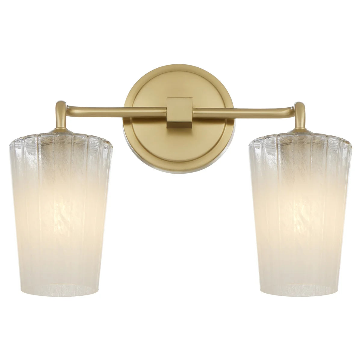 Quorum International PROVIDENCE 5238-2-80 2 Light Vanity Bathroom Fixture Transitional - Aged Brass