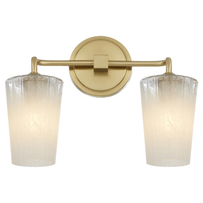 Quorum International PROVIDENCE 5238-2-80 2 Light Vanity Bathroom Fixture Transitional - Aged Brass