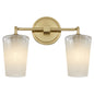 Quorum International PROVIDENCE 5238-2-80 2 Light Vanity Bathroom Fixture Transitional - Aged Brass