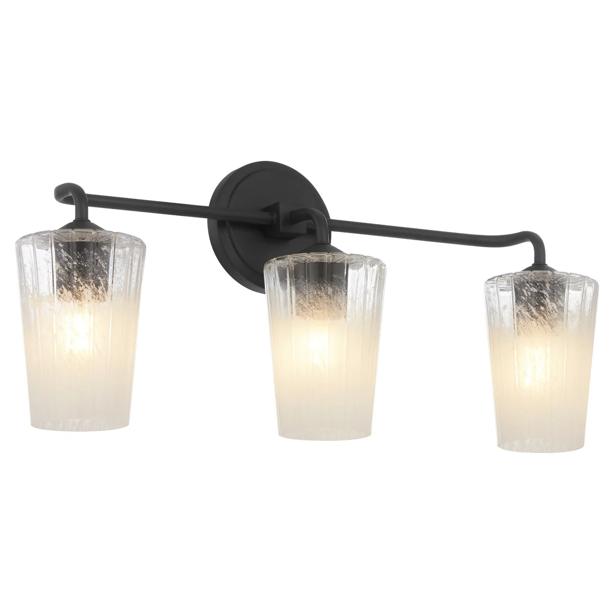 Quorum International PROVIDENCE 5238-3-59 3 Light Vanity Bathroom Fixture Transitional - Matte Black