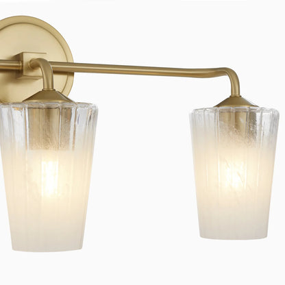 Quorum International PROVIDENCE 5238-3-80 3 Light Vanity Bathroom Fixture Transitional- Aged Brass