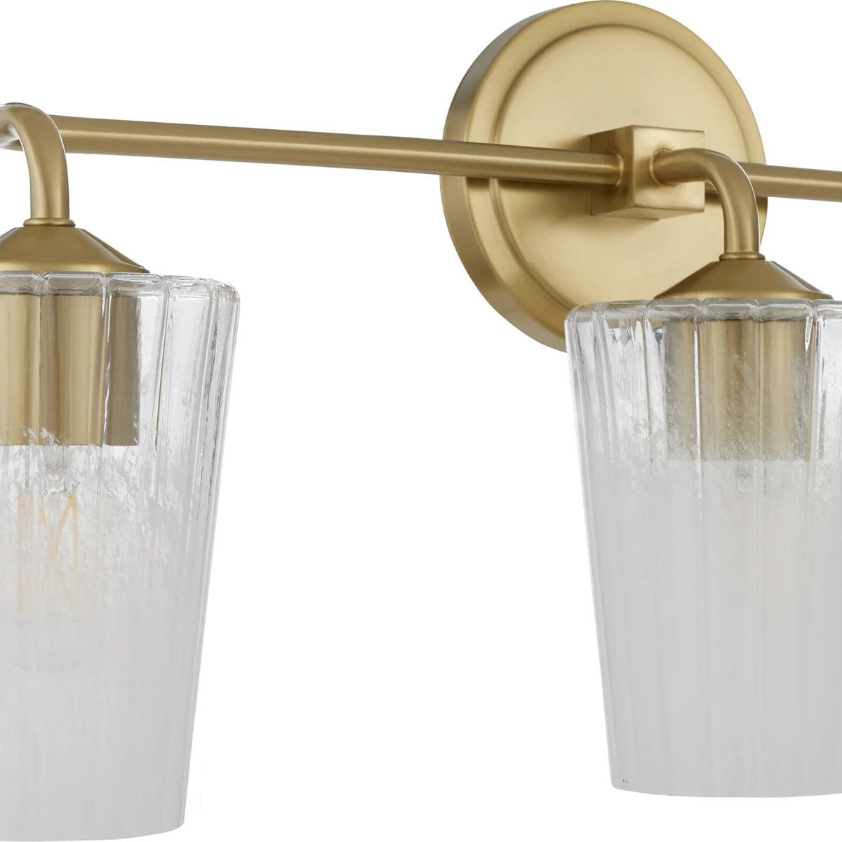 Quorum International PROVIDENCE 5238-3-80 3 Light Vanity Bathroom Fixture Transitional- Aged Brass