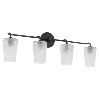 Quorum International PROVIDENCE 5238-4-59 4 Light Vanity Bathroom Fixture Transitional  - Matte Black