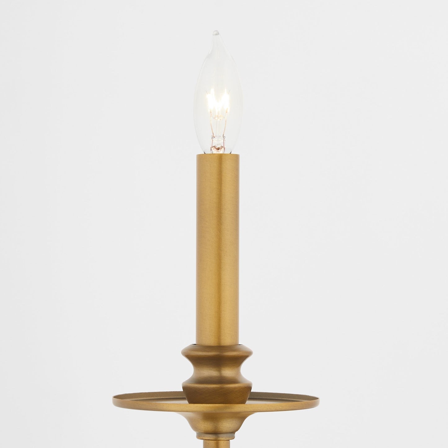 Quorum Chantelle 5240-1-47 Sconce, UL Damp Rated, Brushed Brass