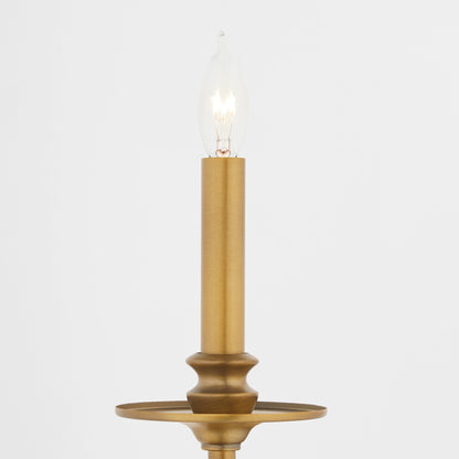 Quorum Chantelle 5240-1-47 Sconce, UL Damp Rated, Brushed Brass