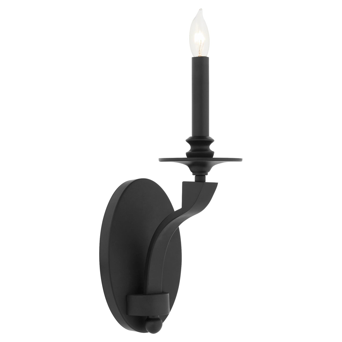 Quorum Chantelle 5240-1-59 Sconce, UL Damp Rated, Matte Black