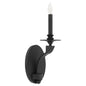 Quorum Chantelle 5240-1-59 Sconce, UL Damp Rated, Matte Black