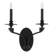 Quorum Chantelle 5240-2-59 Sconce, UL Damp Rated, Matte Black