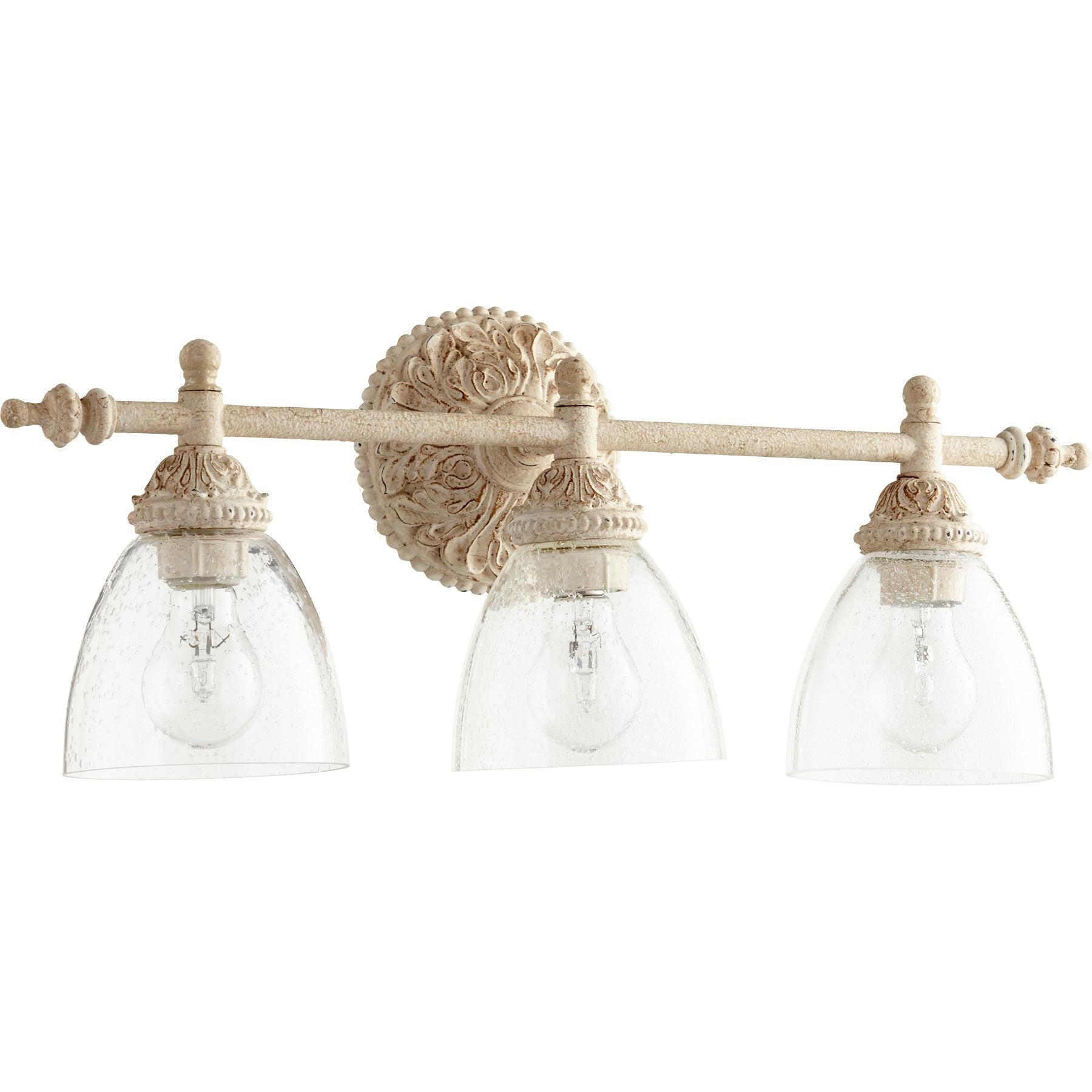 Quorum 5257-3-70 Vanity - Persian White W/ Clear/seeded
