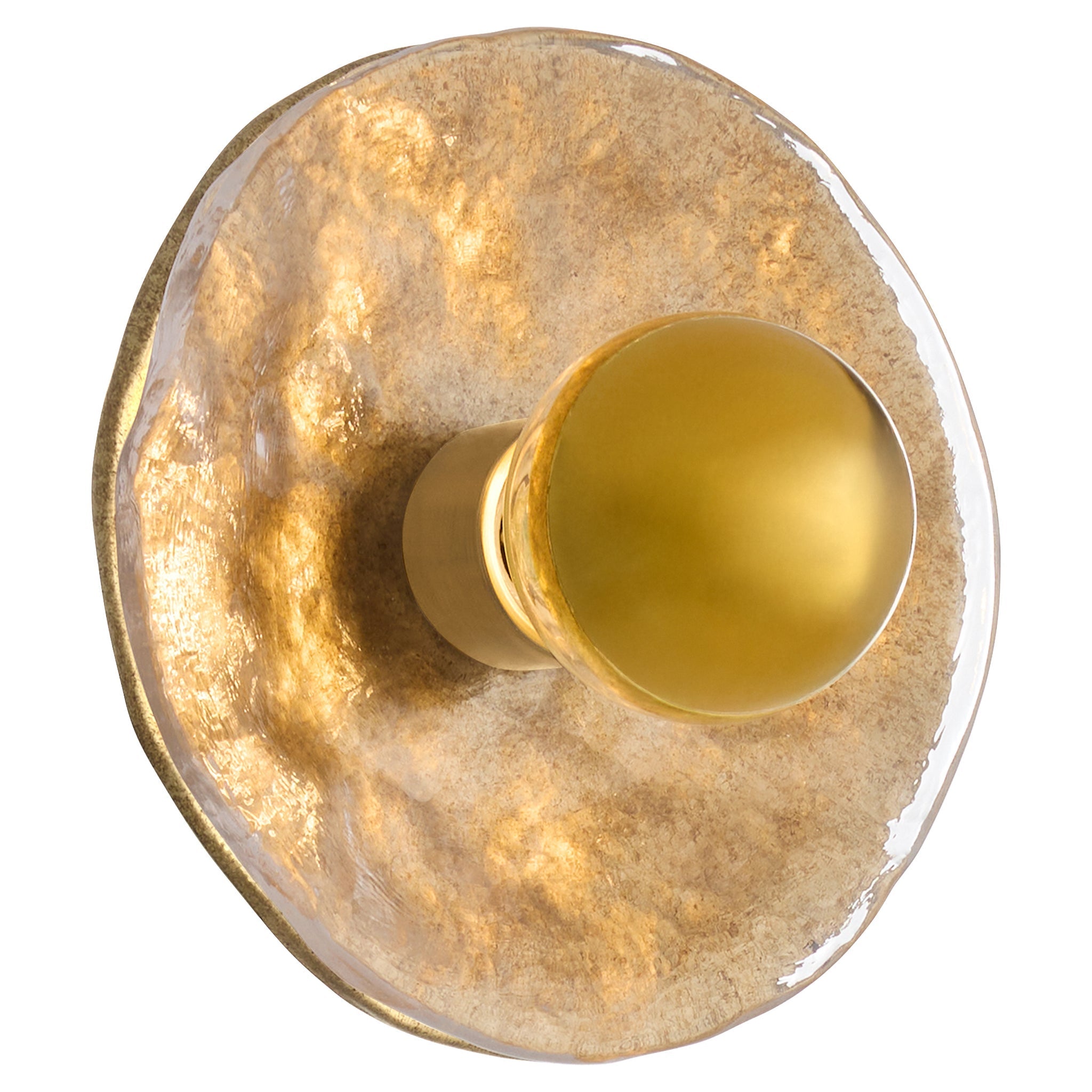 Quorum Del Rey 53-8-47 Wall Sconce, UL Damp Rated, Brushed Brass